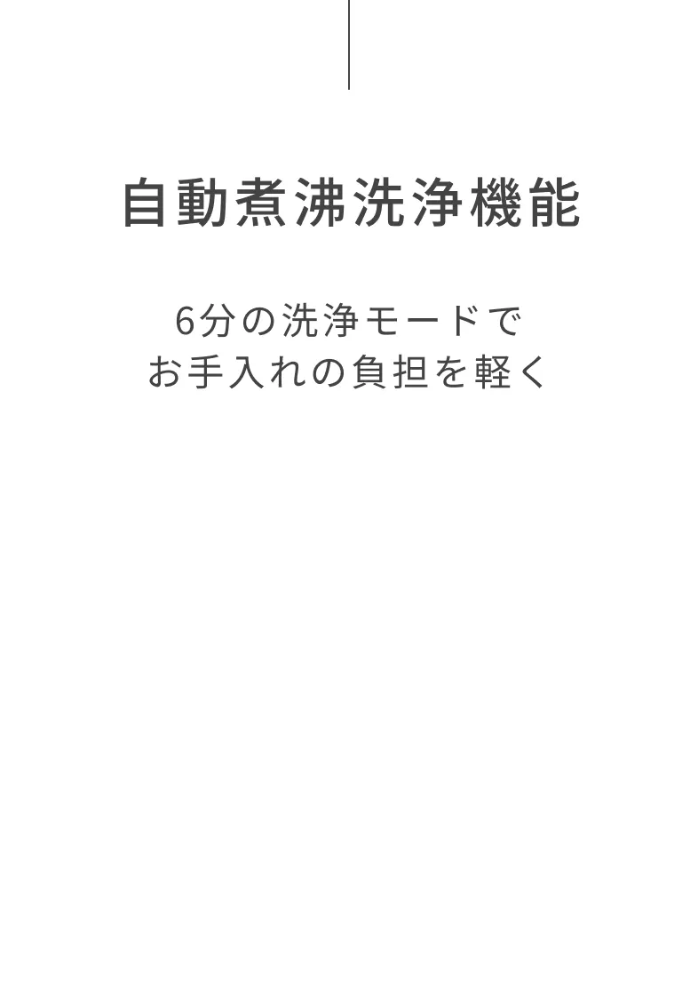 自動煮沸洗浄機能